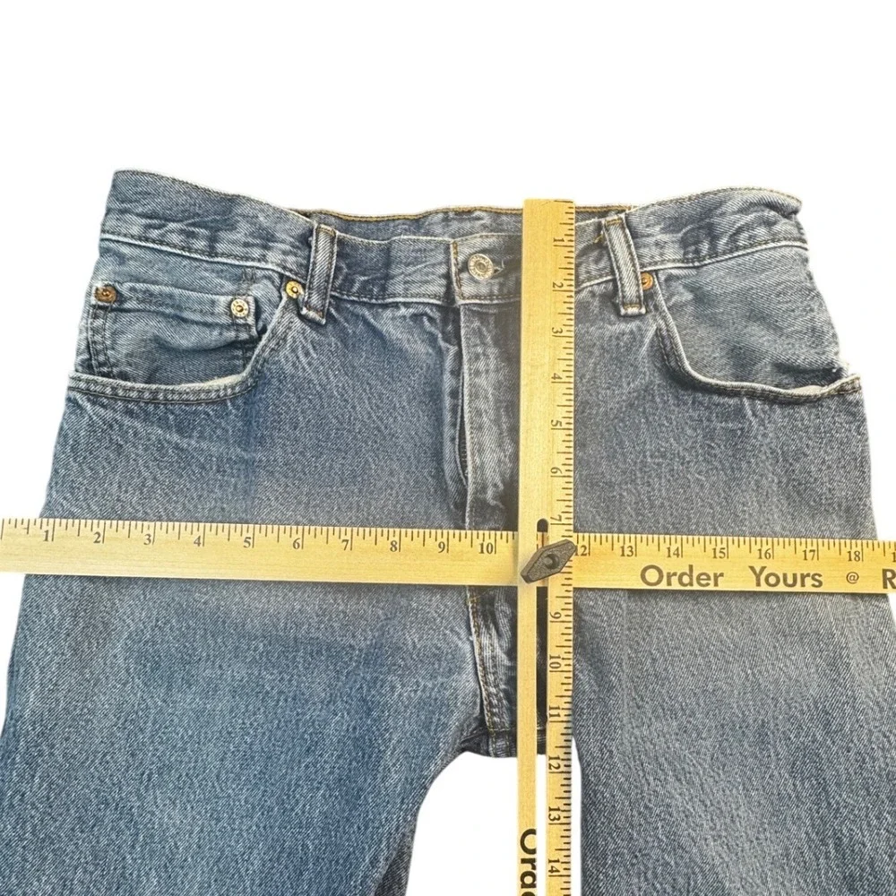 Levi's 517 Blue‎ Jeans Mens 34x30 Light Wash Straight Leg Classic Denim Vintage